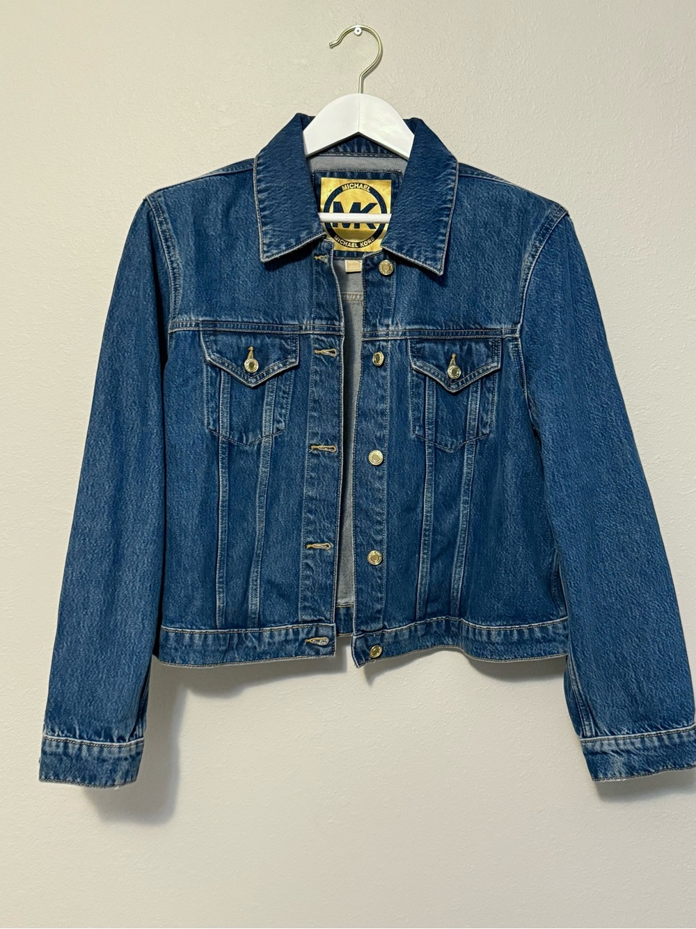 Michael Kors Denim Jacket with Gold Buttons